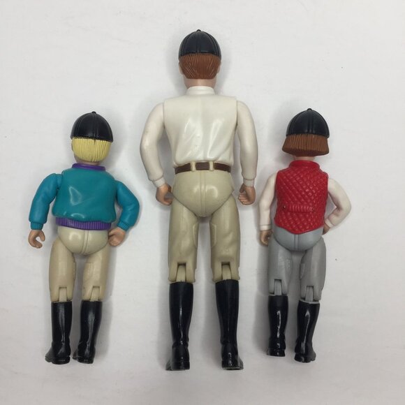 Vintage 2001 Fisher Price Loving Family Horse Equestrian Dolls Dad Boy Girl - Picture 2 of 13